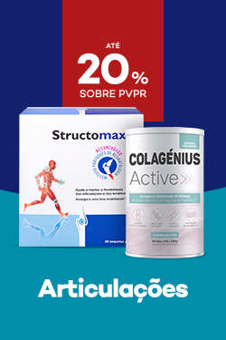 Suplementos articula&ccedil;&otilde;es com destaque promocional de 20% sobre pre&ccedil;o de Venda ao P&uacute;blico Recomendado